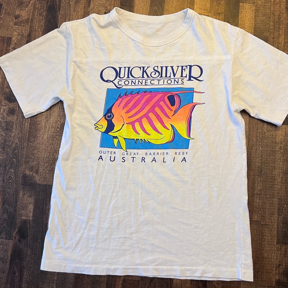 Vintage Quick Silver Connection Australia destination Single Stitch Tee Large
